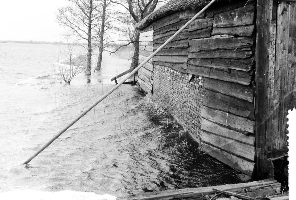Overstroming van de Hamingerpolder door het doorbreken van dijken in het Meppele, Bestanddeelnr 912-0828