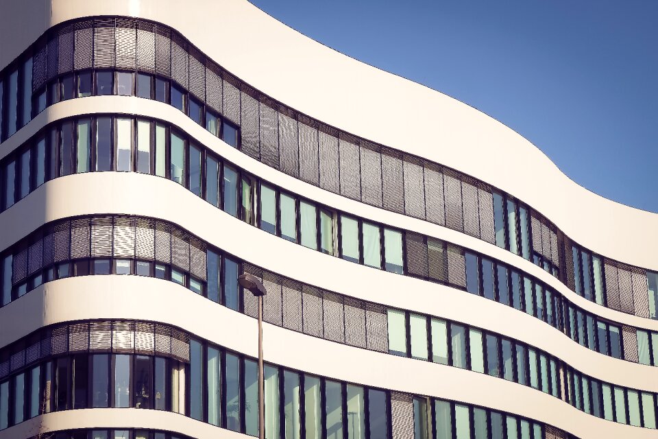 Skyscraper facade glass