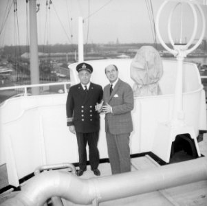 Overdracht van Willem Ruys aan Italiaanse rederij, de nieuwe naam Achille Roma ,, Bestanddeelnr 917-3098