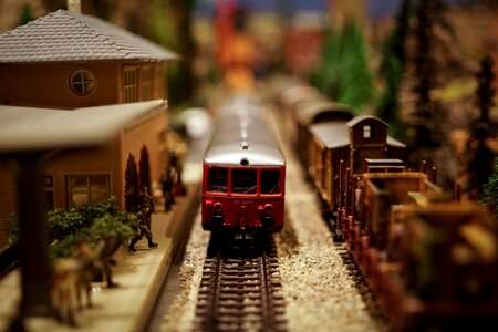 Locomotive railroad brown train