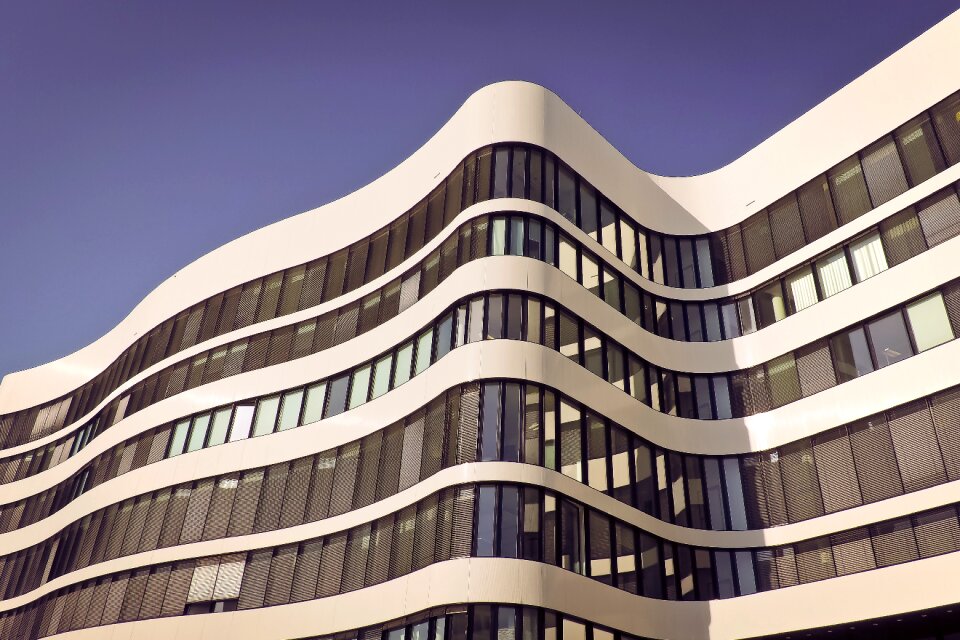 Skyscraper facade glass