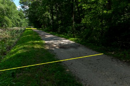 Overflow, with lines showing it on C and O Canal