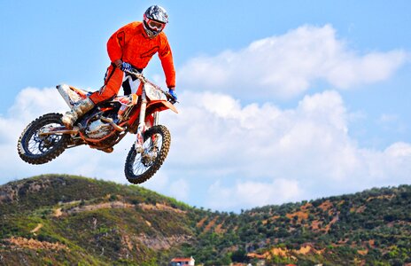 Biker extreme sports extreme