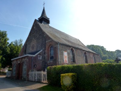 Oxelaëre (Nord, Fr) église, entree