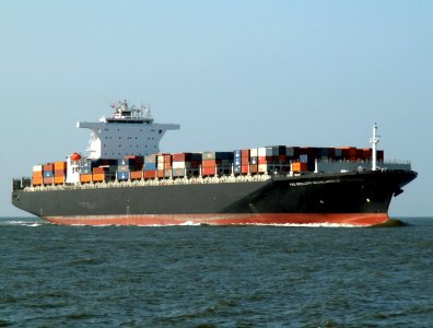 P&O Nedlloyd MichelAngelo p1 approaching Port of Rotterdam, Holland 24-Feb-2006