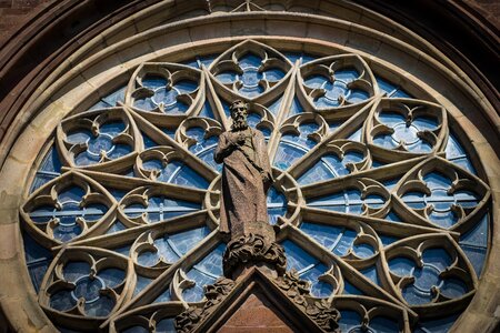Historically church window middle ages