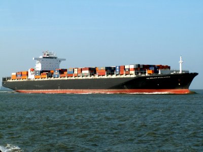 P&O Nedlloyd MichelAngelo p2 approaching Port of Rotterdam, Holland 24-Feb-2006