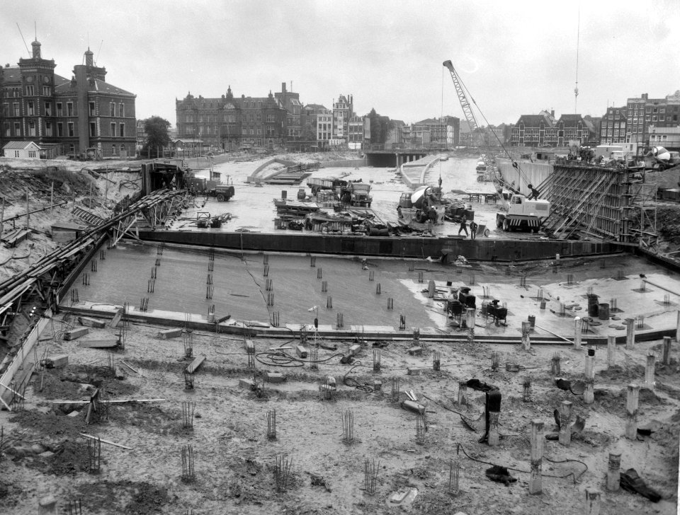 Overzicht van de bouwput bij het Oosterdok, Bestanddeelnr 919-6354