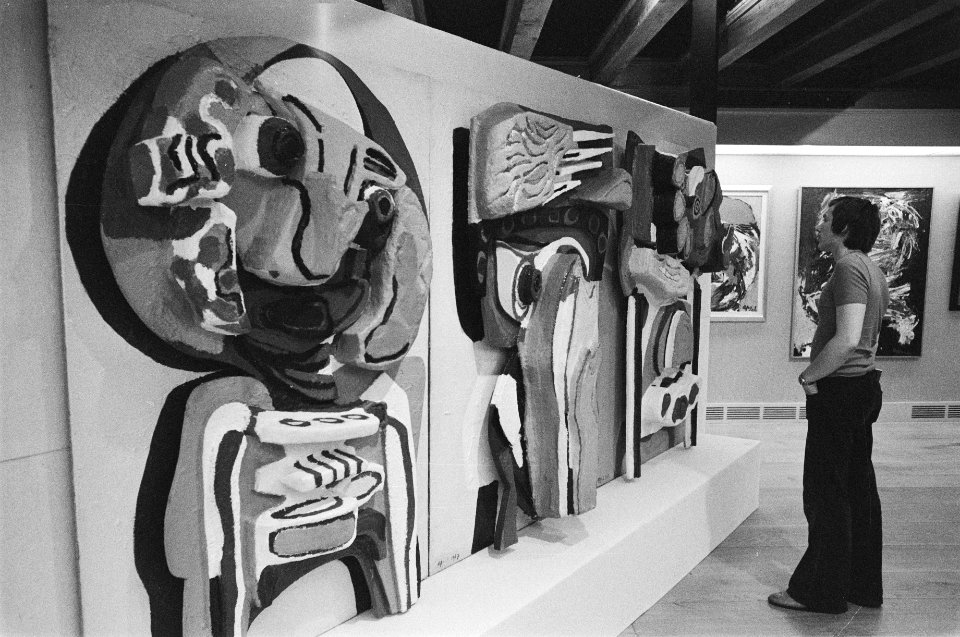 Overzicht tentoonstelling Karel Appel in Zeisterslot deel tentoonstelling, Bestanddeelnr 929-2517