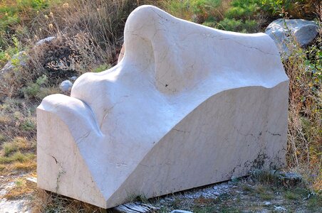 Carving stone head