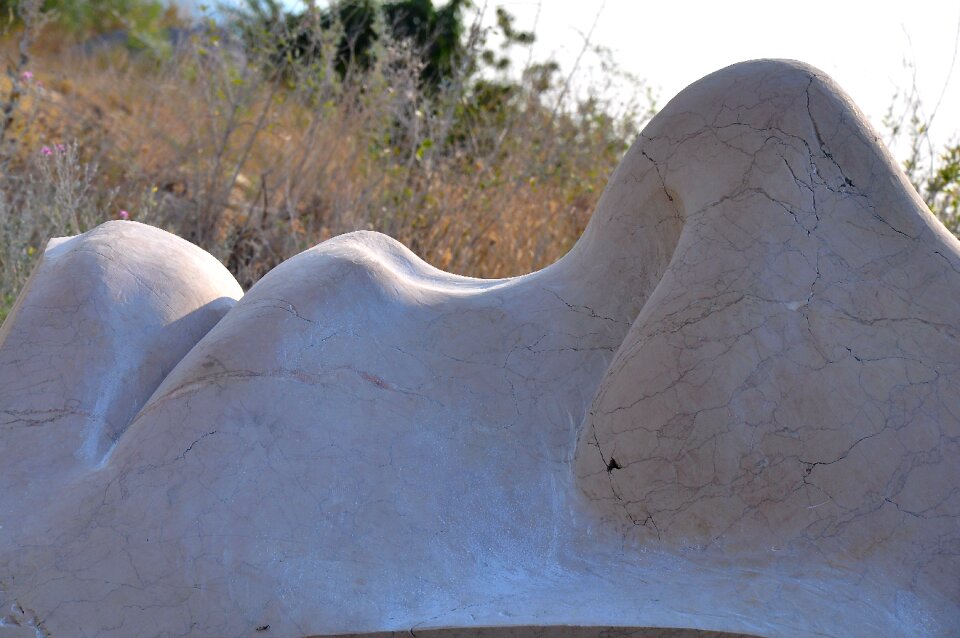 Carving stone head