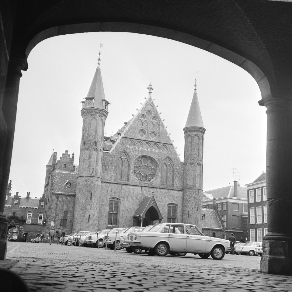 Overzicht Binnenhof Den Haag , ext. Ridderzaal gebouw, Bestanddeelnr 922-7434