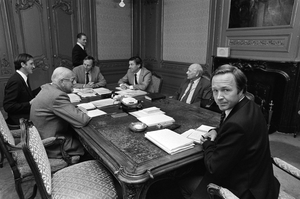 Overleg tussen politicitijdens de kabinetsformatie van 1981 rechts D'66 fractie, Bestanddeelnr 931-6478