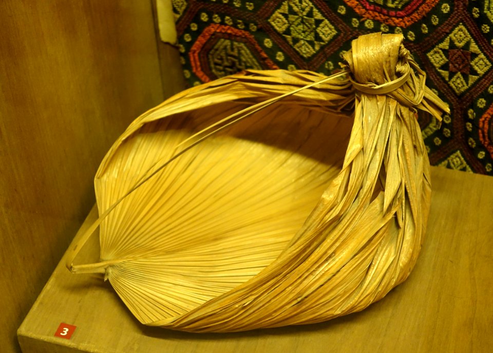 Palm leaf carrier, Tay - Vietnam Museum of Ethnology - Hanoi, Vietnam - DSC02830