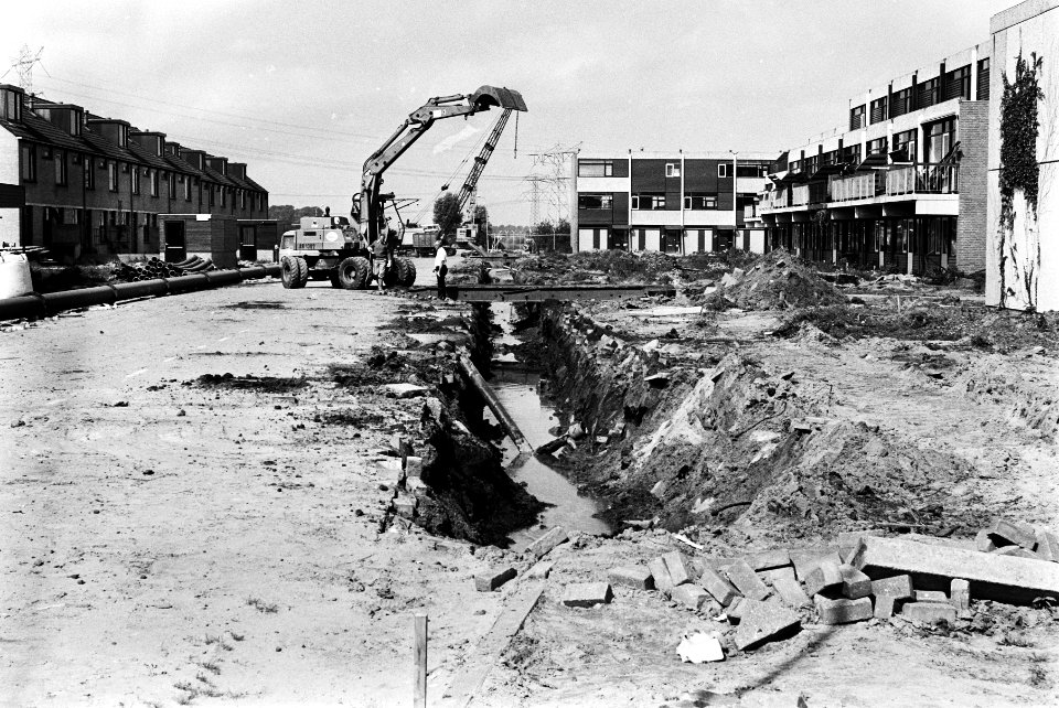Overzicht met graafwerkzaamheden, Bestanddeelnr 930-9491