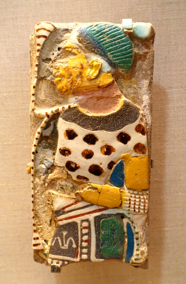 Palestinian prisoner, Luxor, Medinet Habu, New Kingdom, Dynasty 20, reign of Ramesses III, c. 1182-1151 BC, faience, glaze - Oriental Institute Museum, University of Chicago - DSC07876