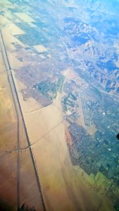 Palm Springs Airport (PSP) seen from air