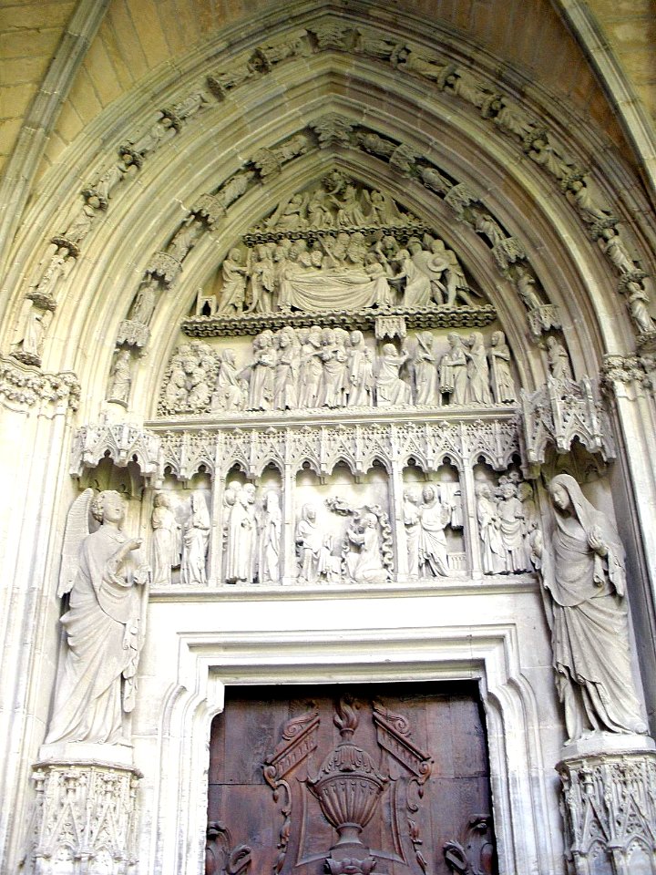 Pamplona - Catedral, claustro, Puerta Preciosa 1