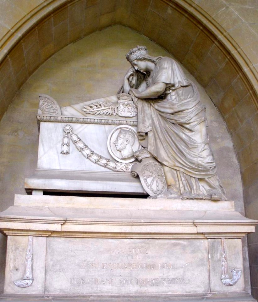 Pamplona - Catedral, Claustro, Sepulcro de Espoz y Mina