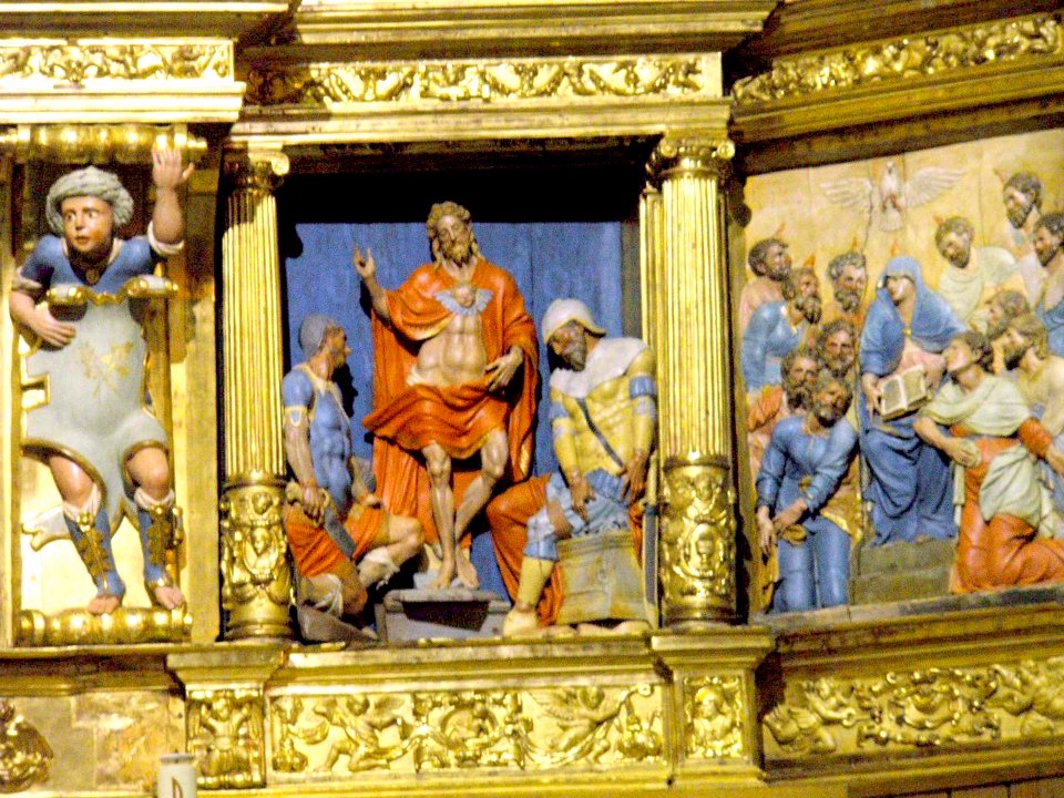 Pamplona - Convento de Santo Domingo e Iglesia de Santiago (PP Dominicos), retablo mayor 8