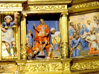 Pamplona - Convento de Santo Domingo e Iglesia de Santiago (PP Dominicos), retablo mayor 8