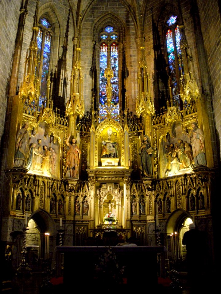 Pamplona - Iglesia de San Cernín o San Saturnino, retablo mayor 03