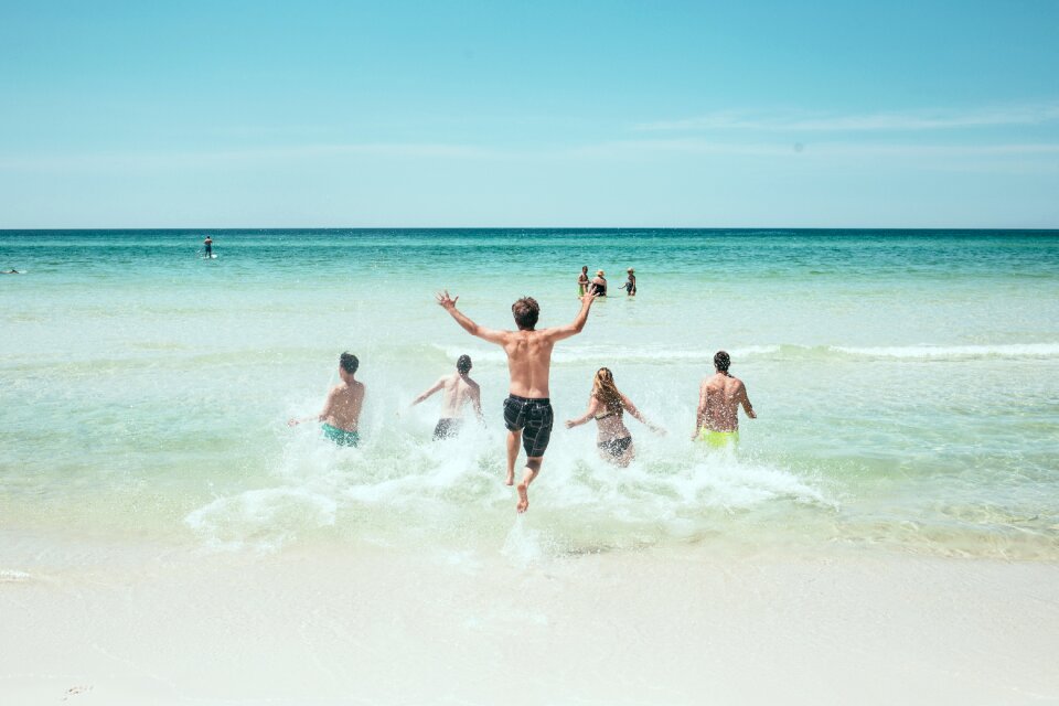 Sea seashore splash