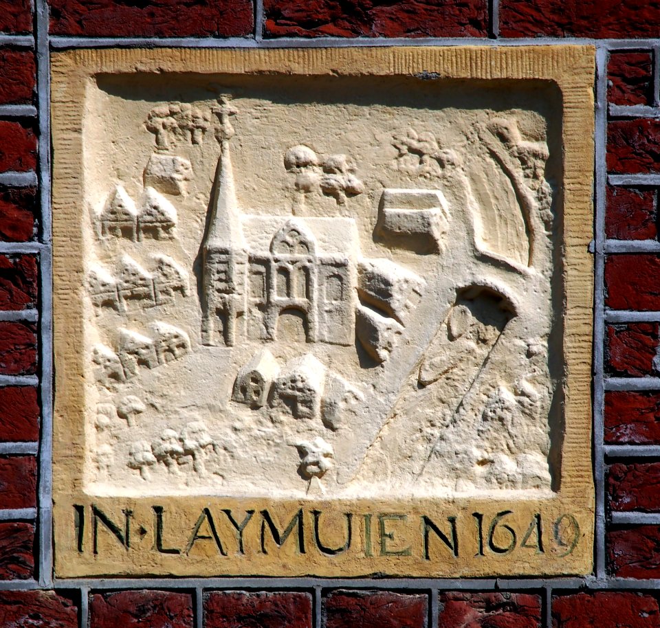 Palmgracht No 50 gevelsteen In Laymuien 1649