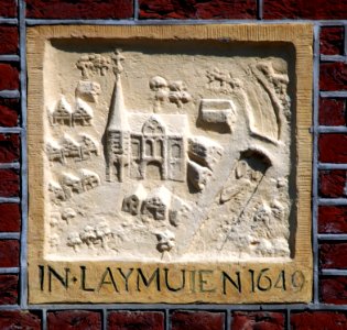Palmgracht No 50 gevelsteen In Laymuien 1649