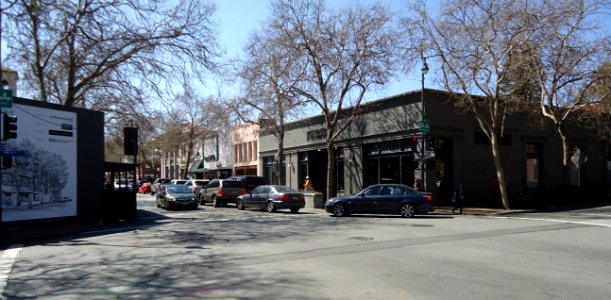 Palo Alto California buildings and streets