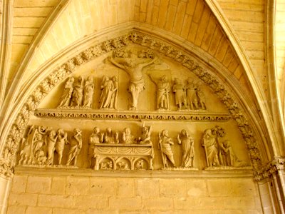 Pamplona - Catedral, claustro, Puerta del Arcedianato