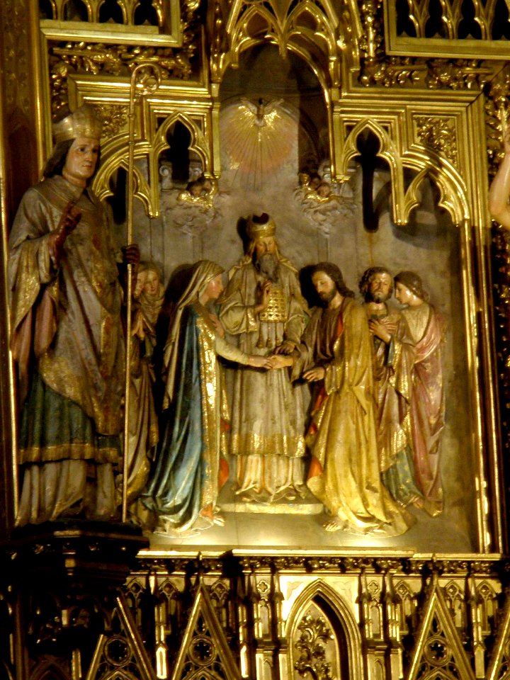 Pamplona - Iglesia de San Cernín o San Saturnino, retablo mayor 01