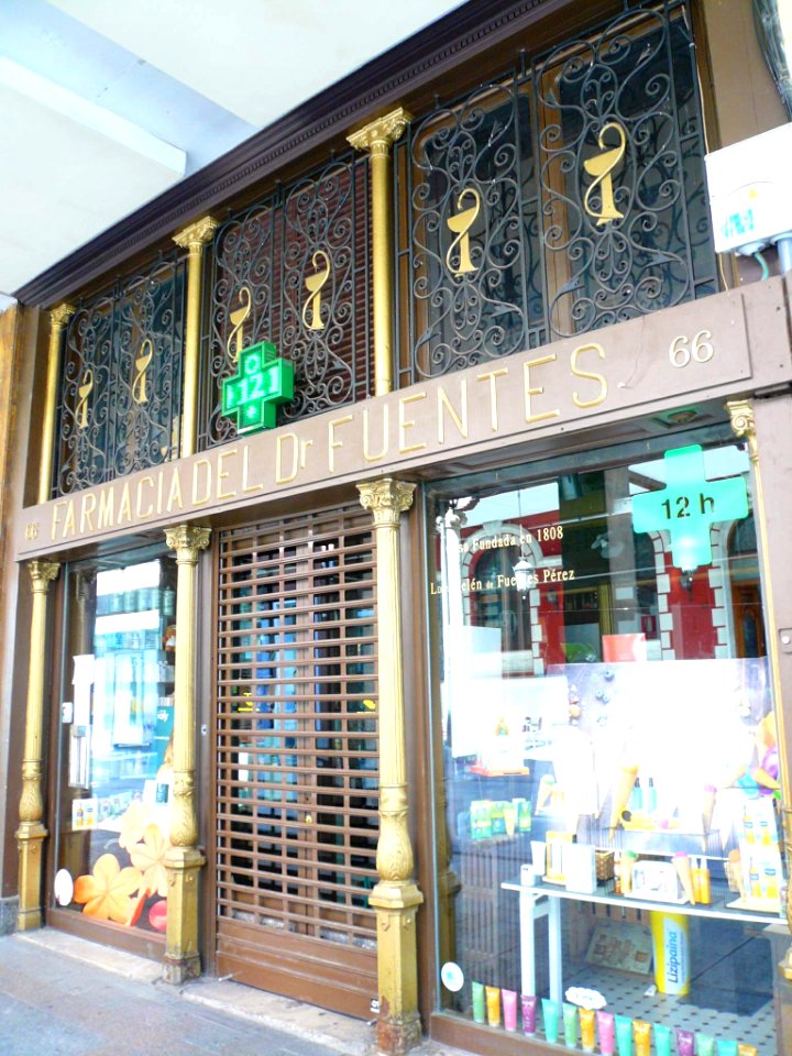 Palencia - Farmacia del Dr. Fuentes (Calle Mayor)
