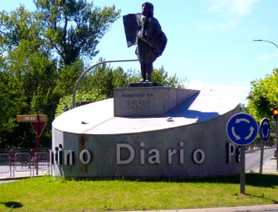 Palencia - Rotonda dedicada al Diario Palentino 1