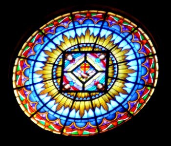 Palencia - Monasterio de Santa Clara, vidriera
