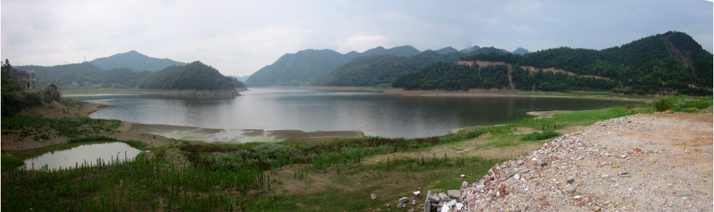 Panorama of Hedong Reservoir, Xiangxiang, Hunan, China1