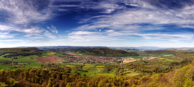 Panorama Plesseturm, Wanfried, Hessen, Deutschland edit