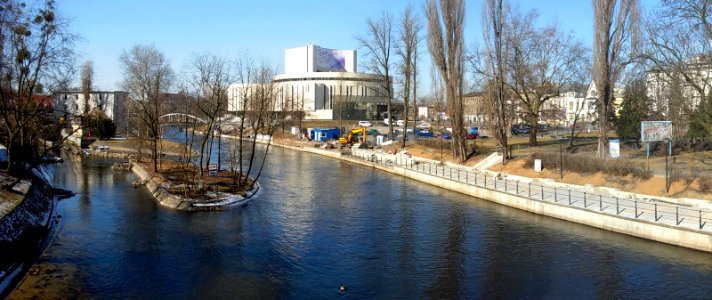 Panorama z mostu Staromiejskiego zachód 03 2011