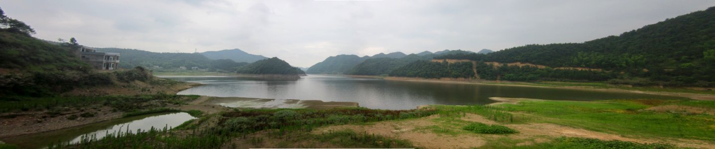Panorama of Hedong Reservoir, Xiangxiang, Hunan, China2