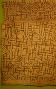 Panel from ceremonial skirt, Democratic Republic of the Congo, Bushong people