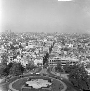 Panorama vanaf De Nederlandsche Bank op het Frederiksplein en de Utrechtsestraat, Bestanddeelnr 918-3349