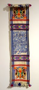 Panel, Kaqchikel Maya, San Andres Itzapa, c. 1976, cotton and acrylic - Textile Museum of Canada - DSC01449