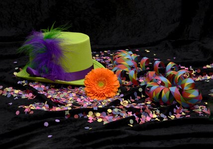 Streamer colorful gerbera photo