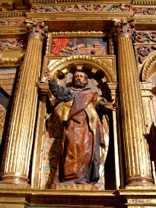 Pancorbo - Iglesia de Santiago, interior, retablo mayor 05