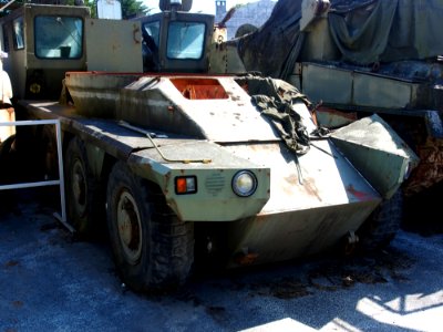Panhard EBR structure to be restored, in the Musée des Blindés