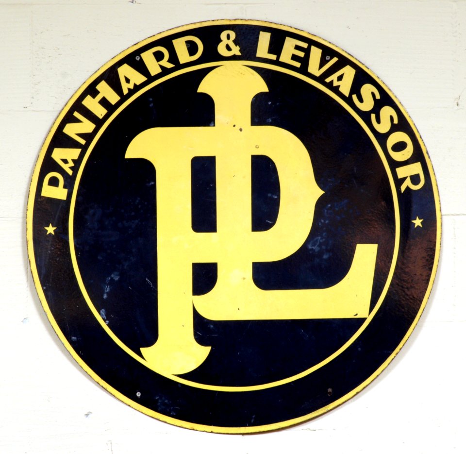 Panhard & Levassor enamel advert sign at the den hartog ford museum pic-099
