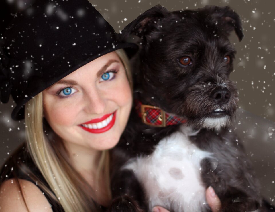 Pretty girl snow winter