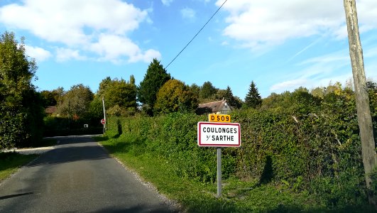 Panneau d'entrée Coulonges sur Sarthe