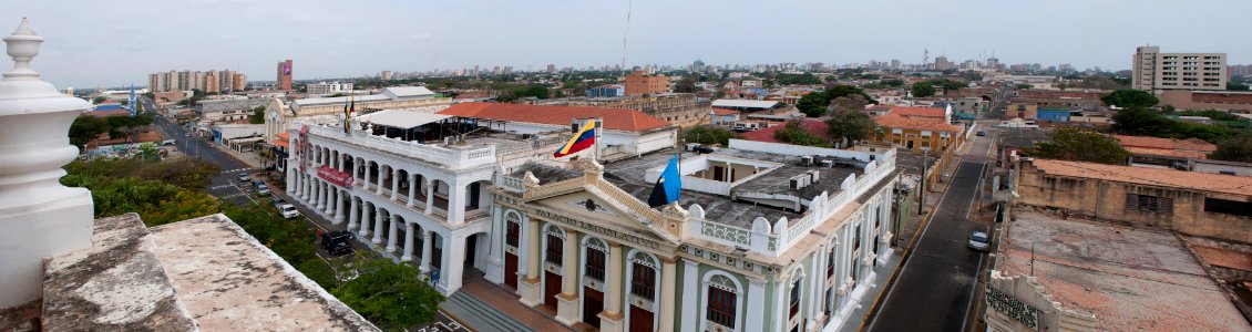 Panoramic View of the Plaza Bolivar in Maracaibo