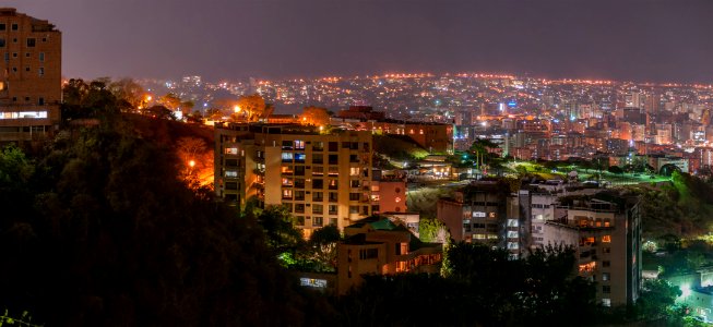 Panoramic View of Caracas night